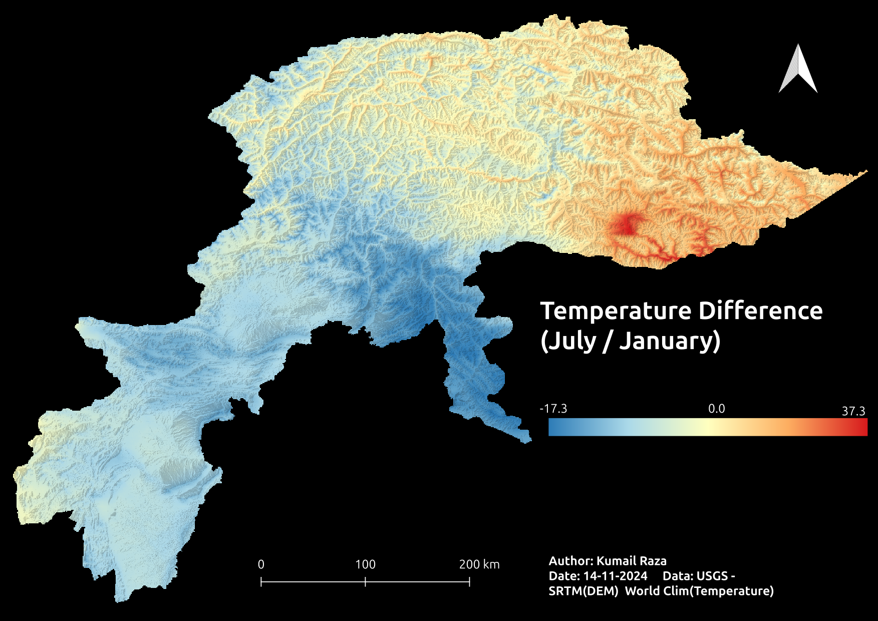 Temperature Difference Between Seasons